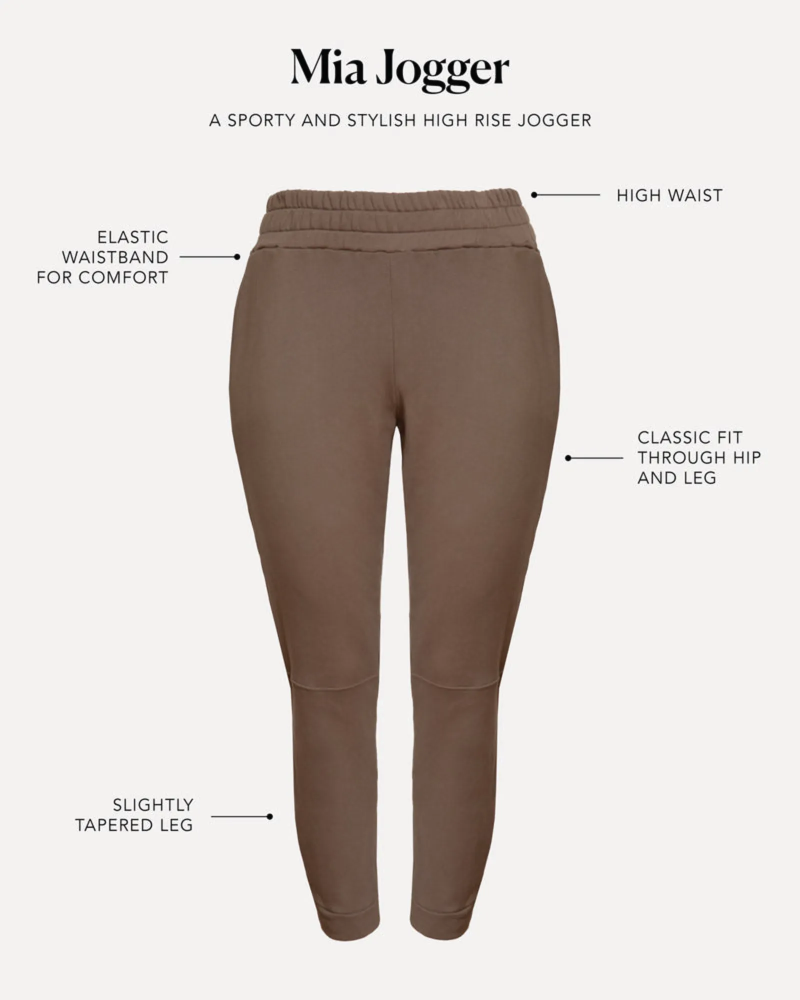 Mia Jogger | Mushroom