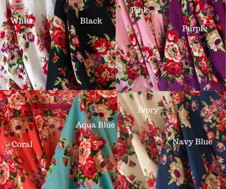 Mix&Match Set of Bridesmaid Robes-Bridesmaid Gifts -Bridesmaid Robes-Wedding Robe-Bridesmaids Party-Fast Shipping from New York