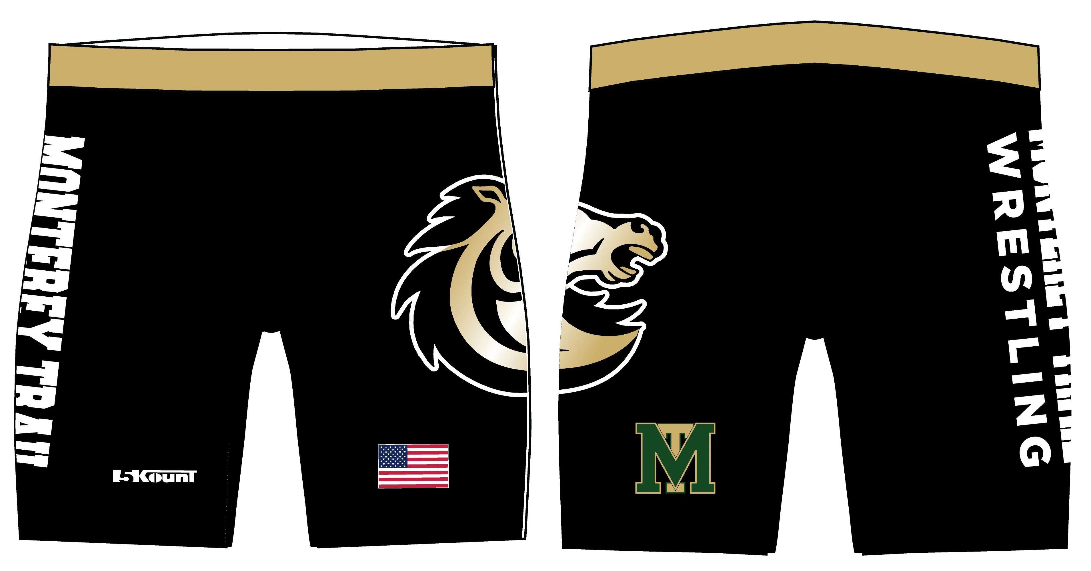 Monterey Trail Wrestling Sublimated Compression Shorts