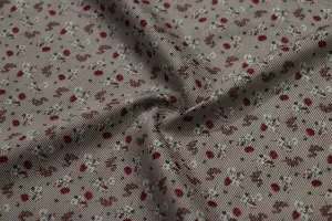 Multicolor Floral Printed Cotton Satin Fabric
