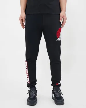 NBA PORTLAND TRAIL BLAZERS CLASSIC CHENILLE MEN'S JOGGER (BLACK)