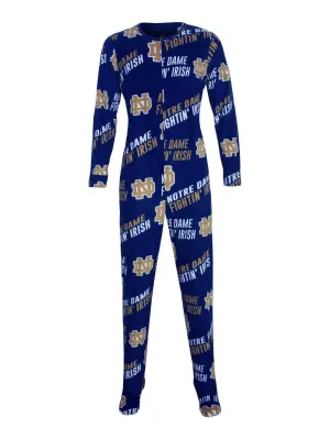 Notre Dame Fighting Irish Men's Wildcard One Piece Full Body Union Suit Pajamas