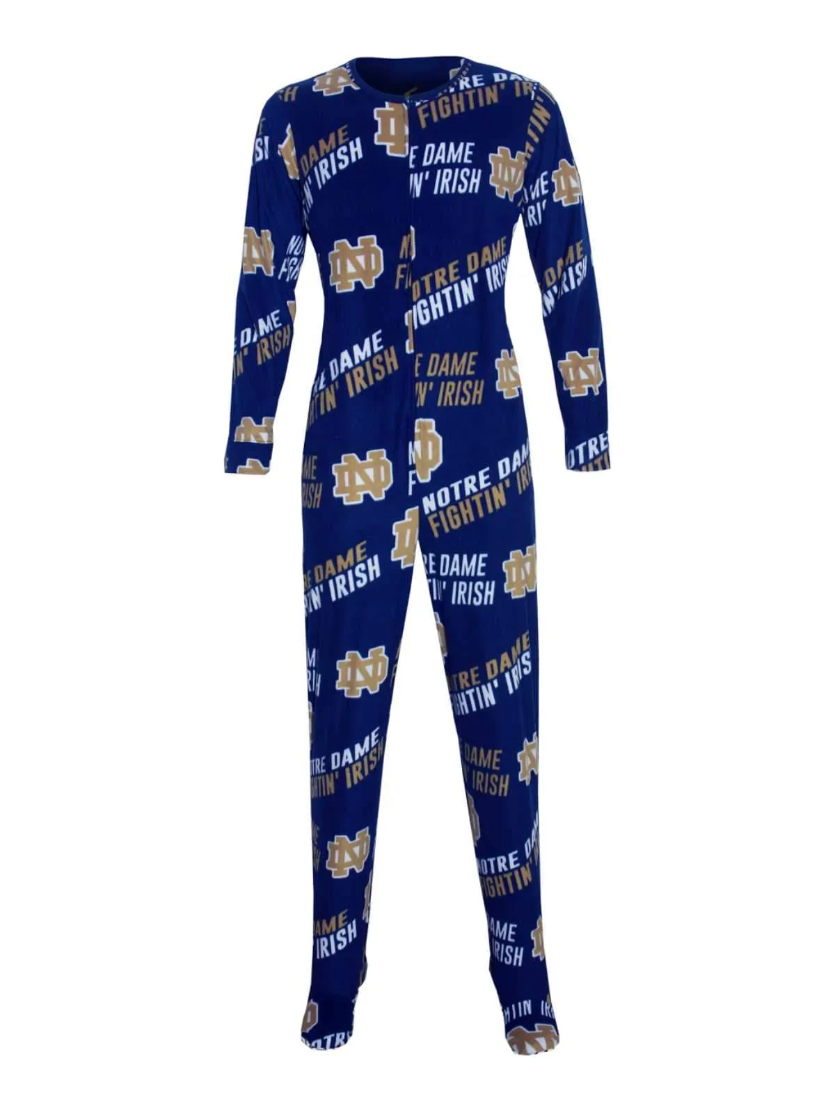 Notre Dame Fighting Irish Men's Wildcard One Piece Full Body Union Suit Pajamas