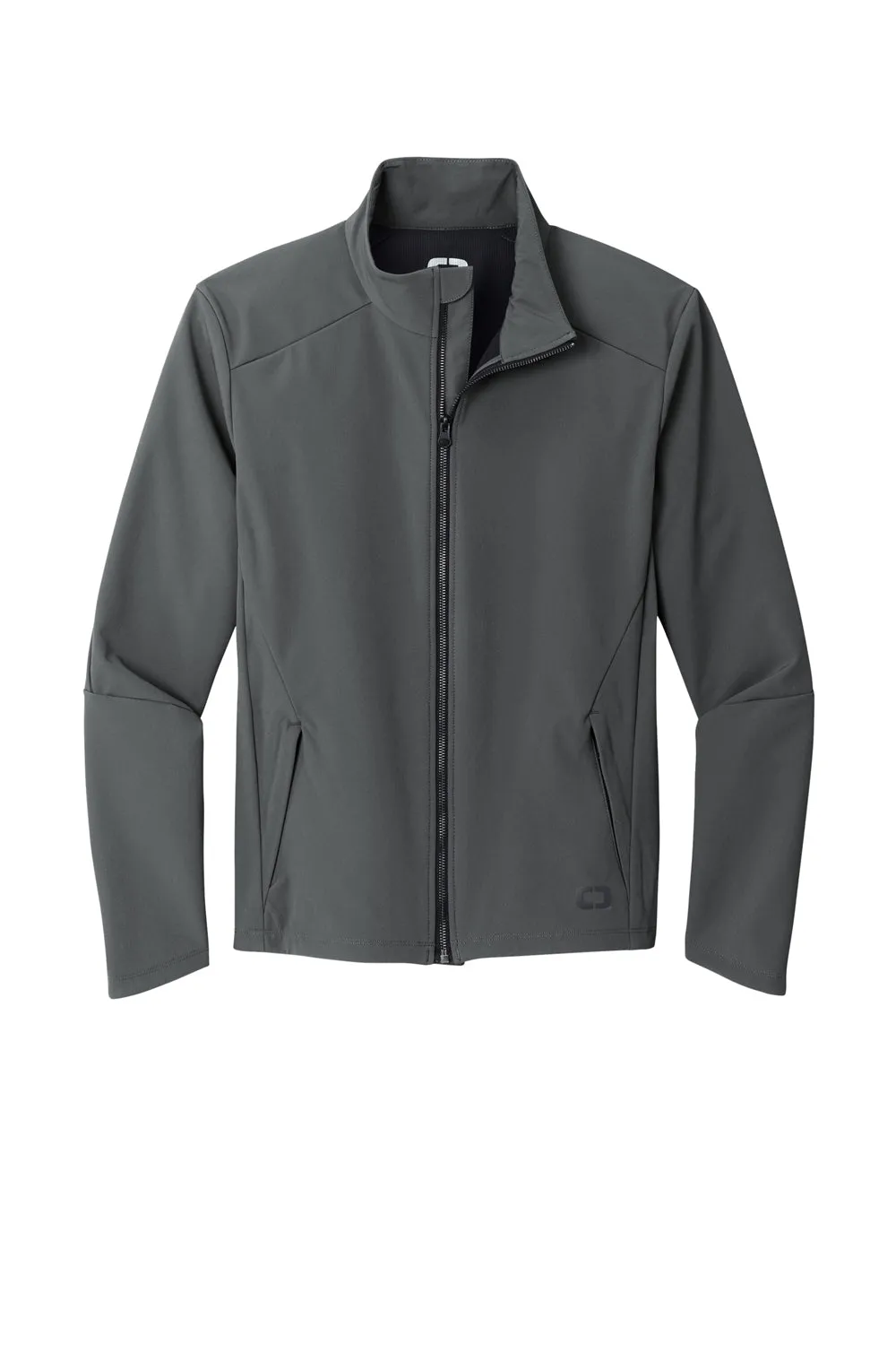 Ogio Mens Commuter Water Resistant Full Zip Soft Shell Jacket - Diesel Grey