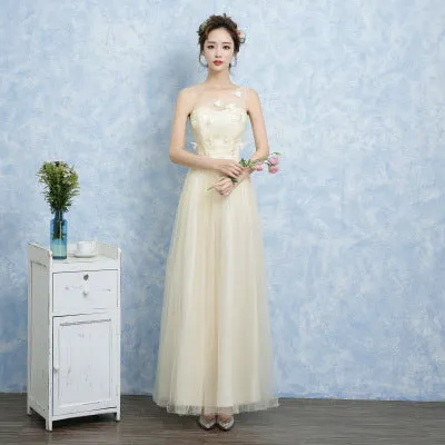 One shoulder bridesmaid dress