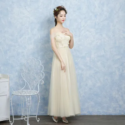 One shoulder bridesmaid dress