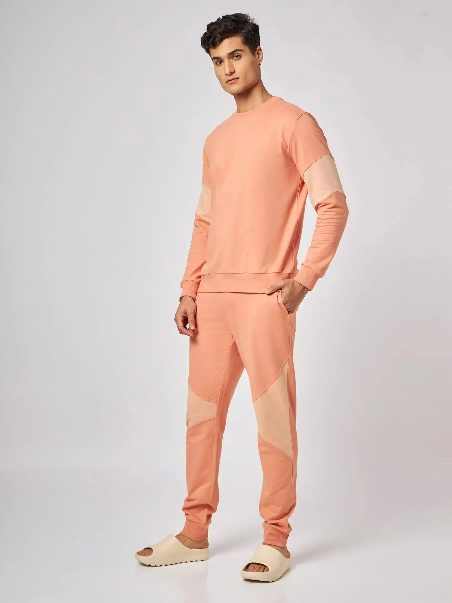 Osaka Orange Patchwork Joggers
