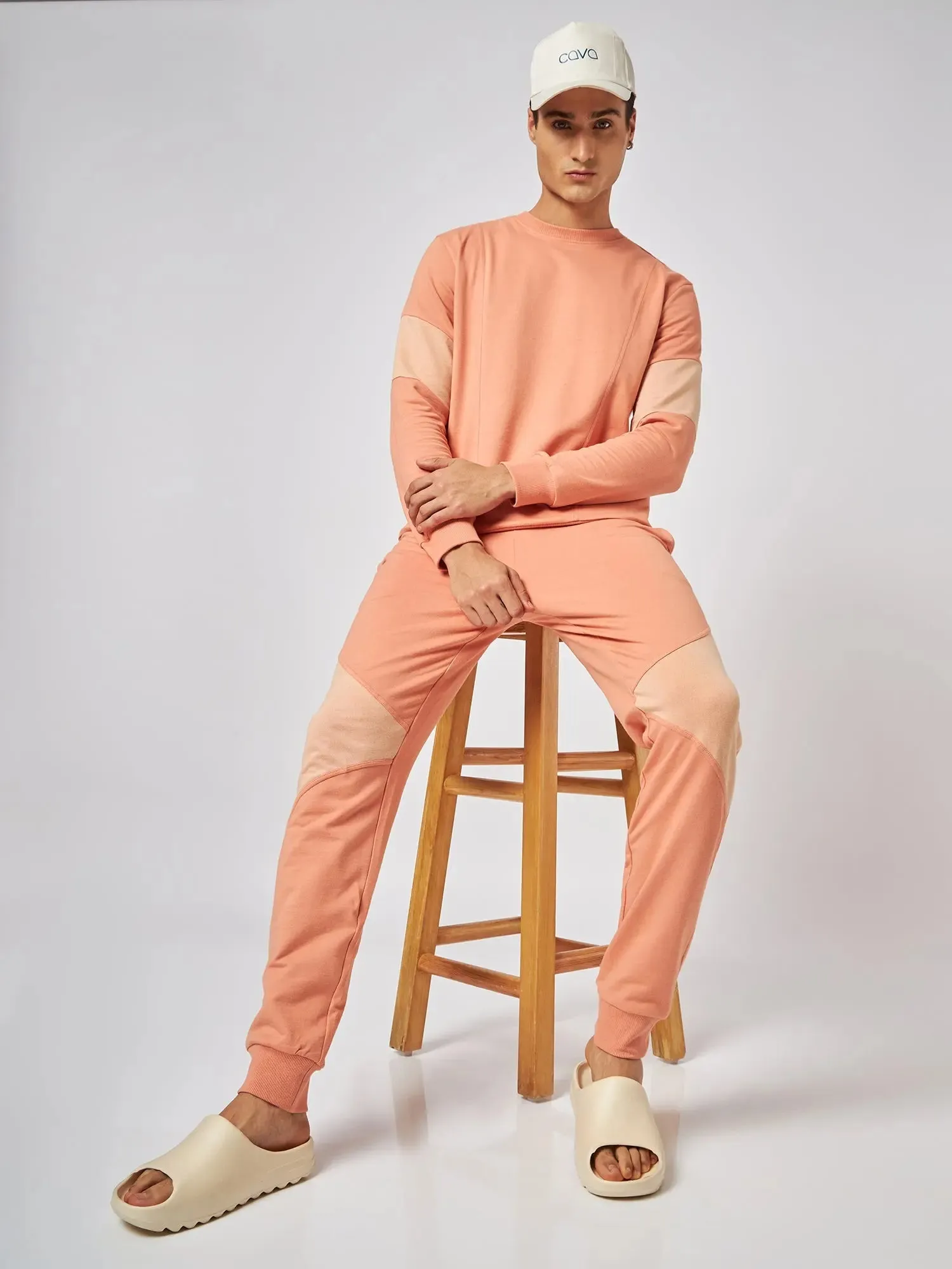 Osaka Orange Patchwork Joggers