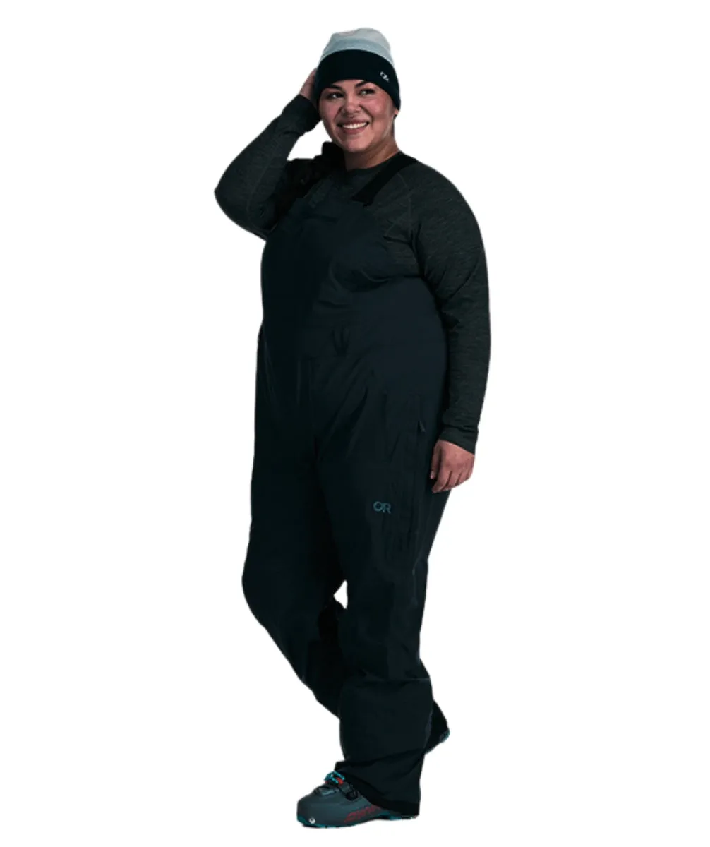 Outdoor Research Carbide Women's Plus Size Bibs Shell Pants Black Sizes 2X-4X