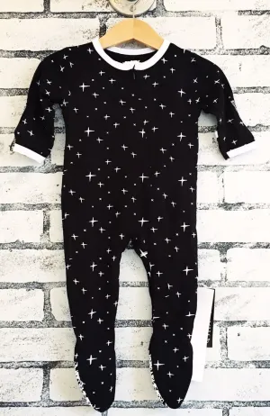 Peregrine Kidswear Black Stars Footie