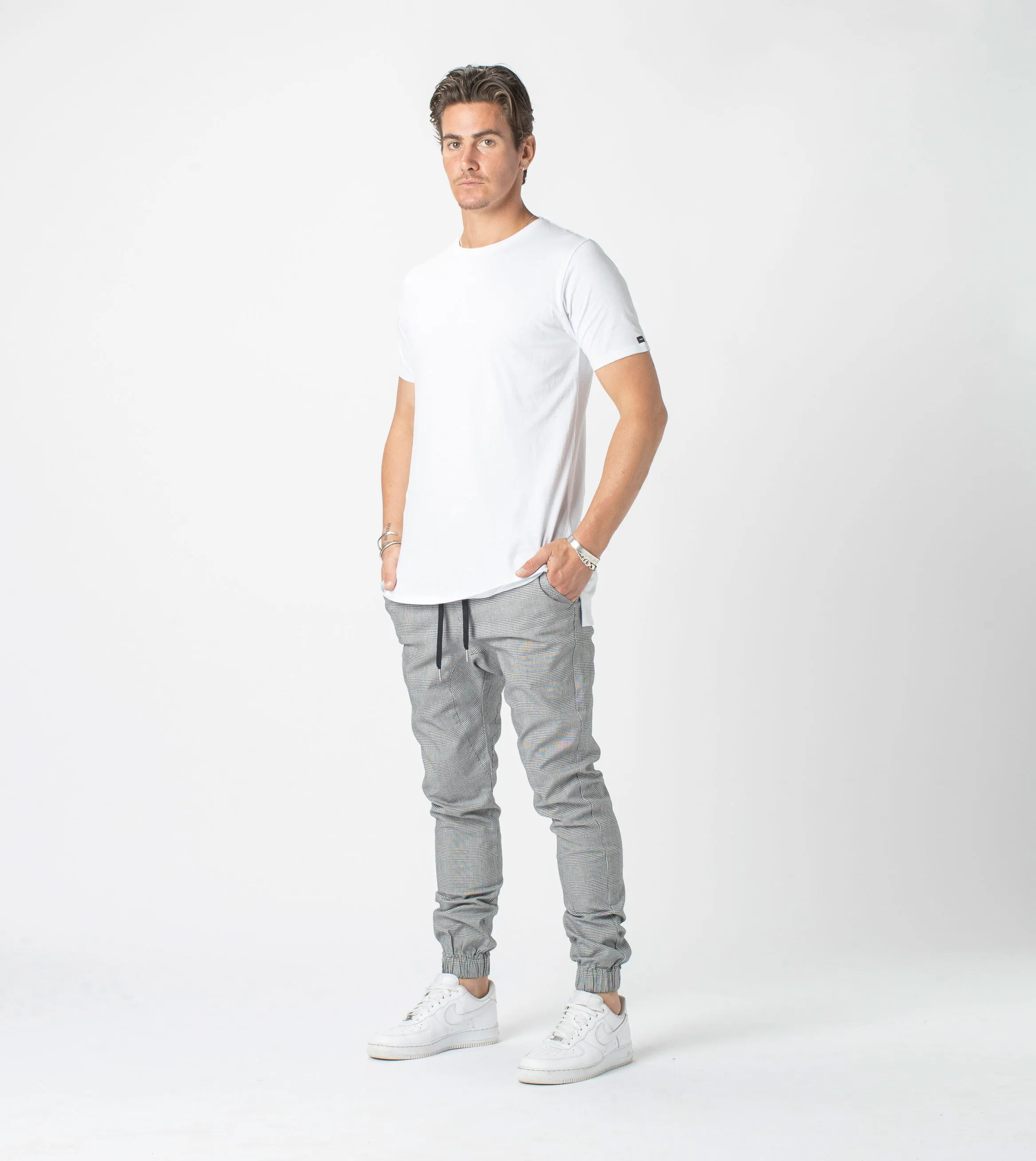 Plaid Sureshot Jogger Grey