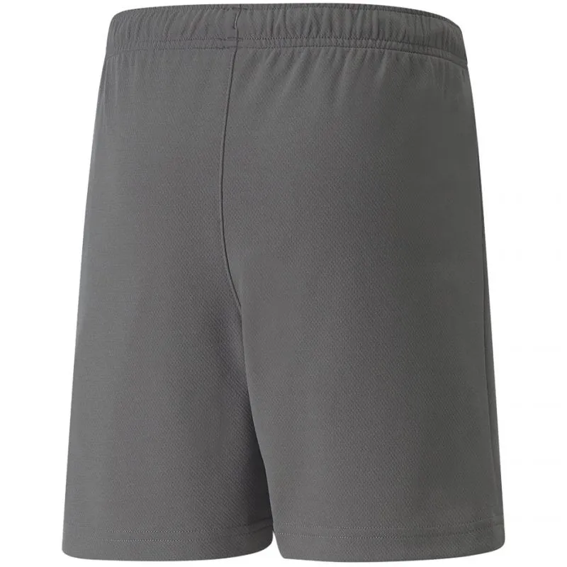 Puma Kids' Quick-Dry TeamRISE Training Shorts - Gray/Silver