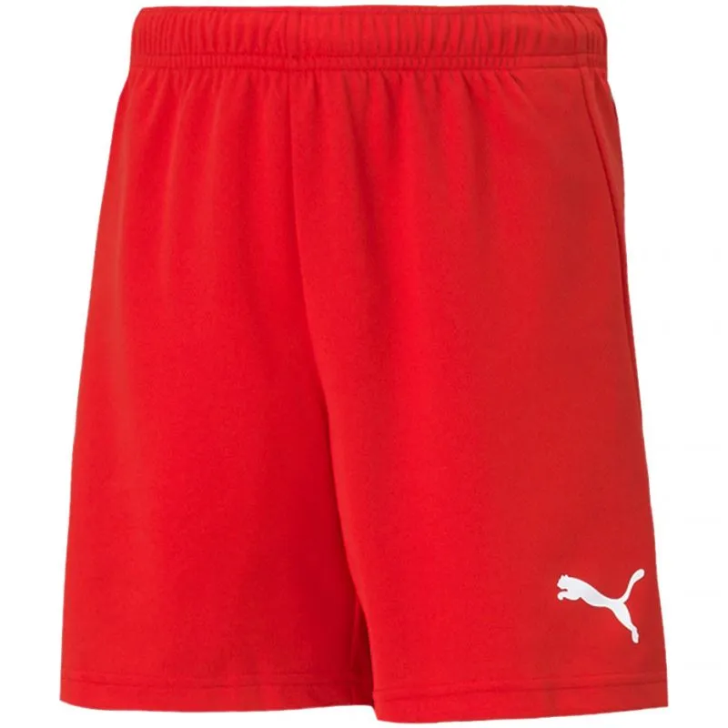 Puma Kids' teamRISE Quick-Dry Training Shorts - Red