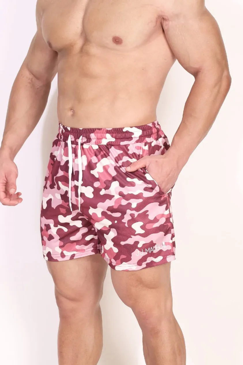 Quick-Dry Mesh Shorts - Purple Camo