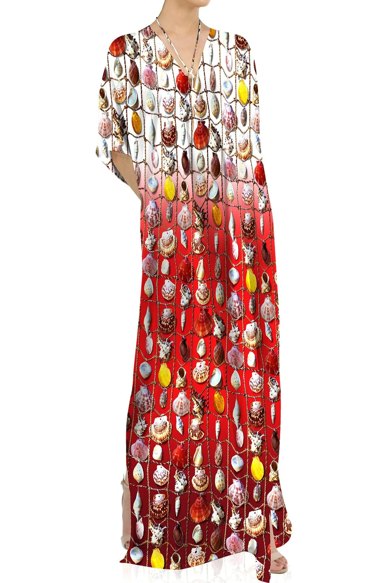Red Luxury Kaftan Dresses