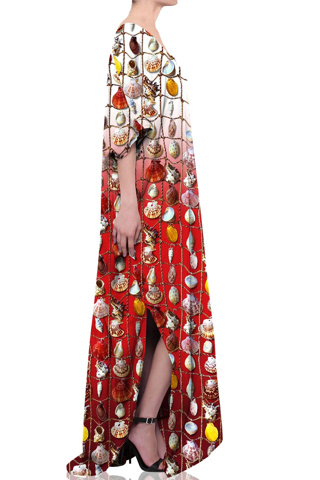 Red Luxury Kaftan Dresses