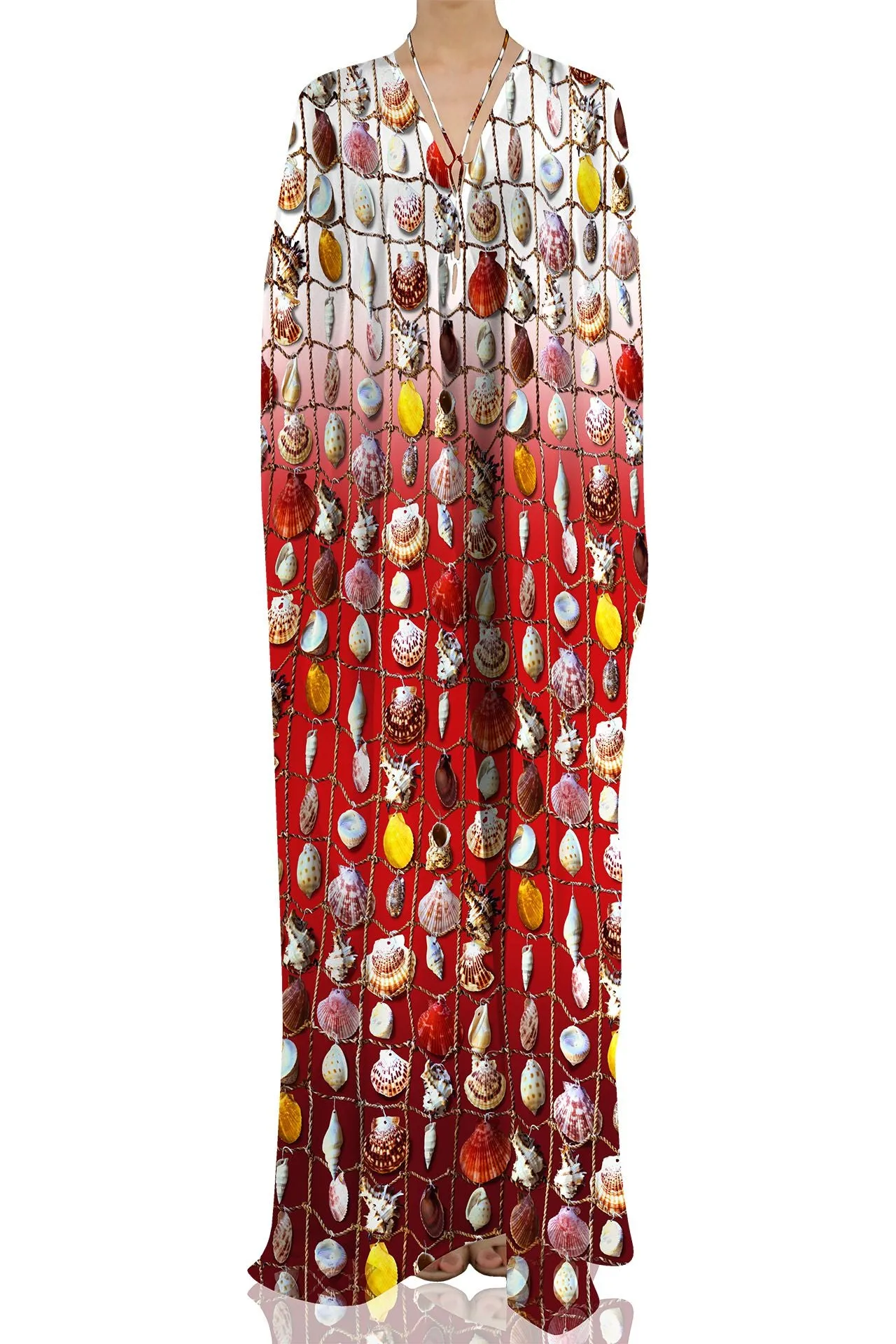Red Luxury Kaftan Dresses