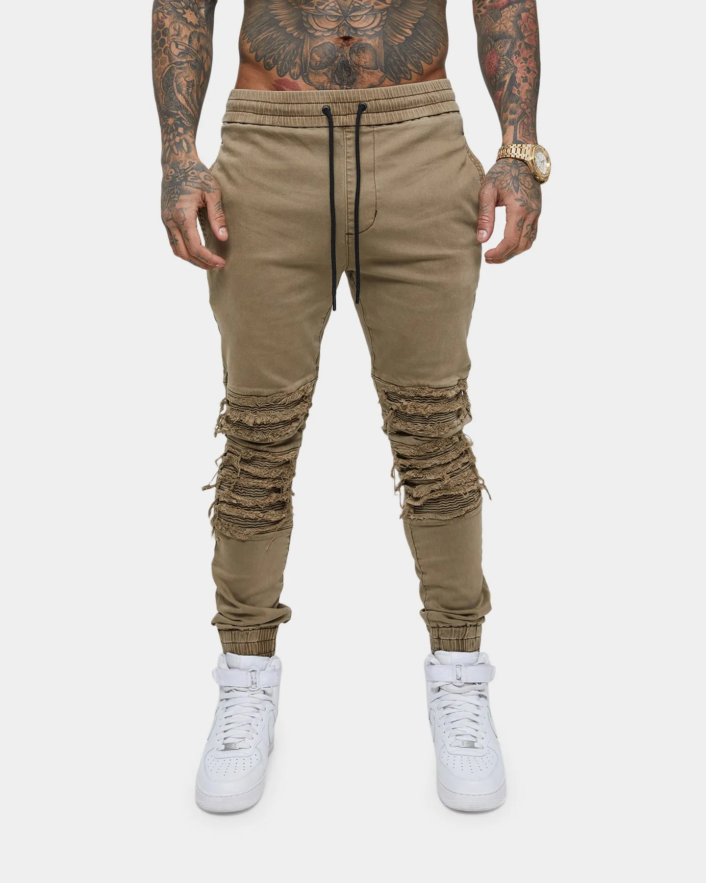 Saint Morta Abolished Joggers Dark Brown