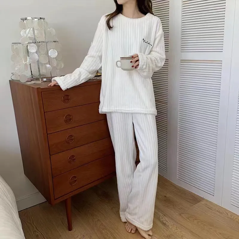 Sajiero Velvet Cuddle Fleece Pajama Suit