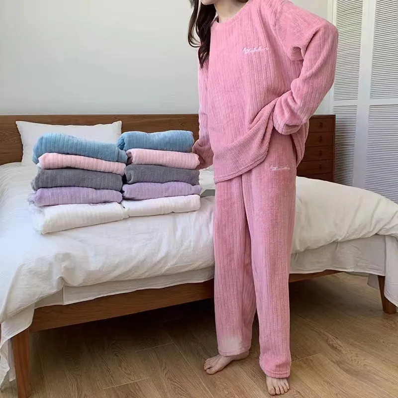 Sajiero Velvet Cuddle Fleece Pajama Suit