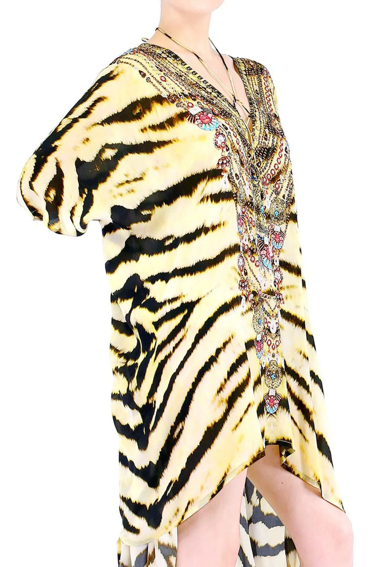 Short Kaftan Animal Print