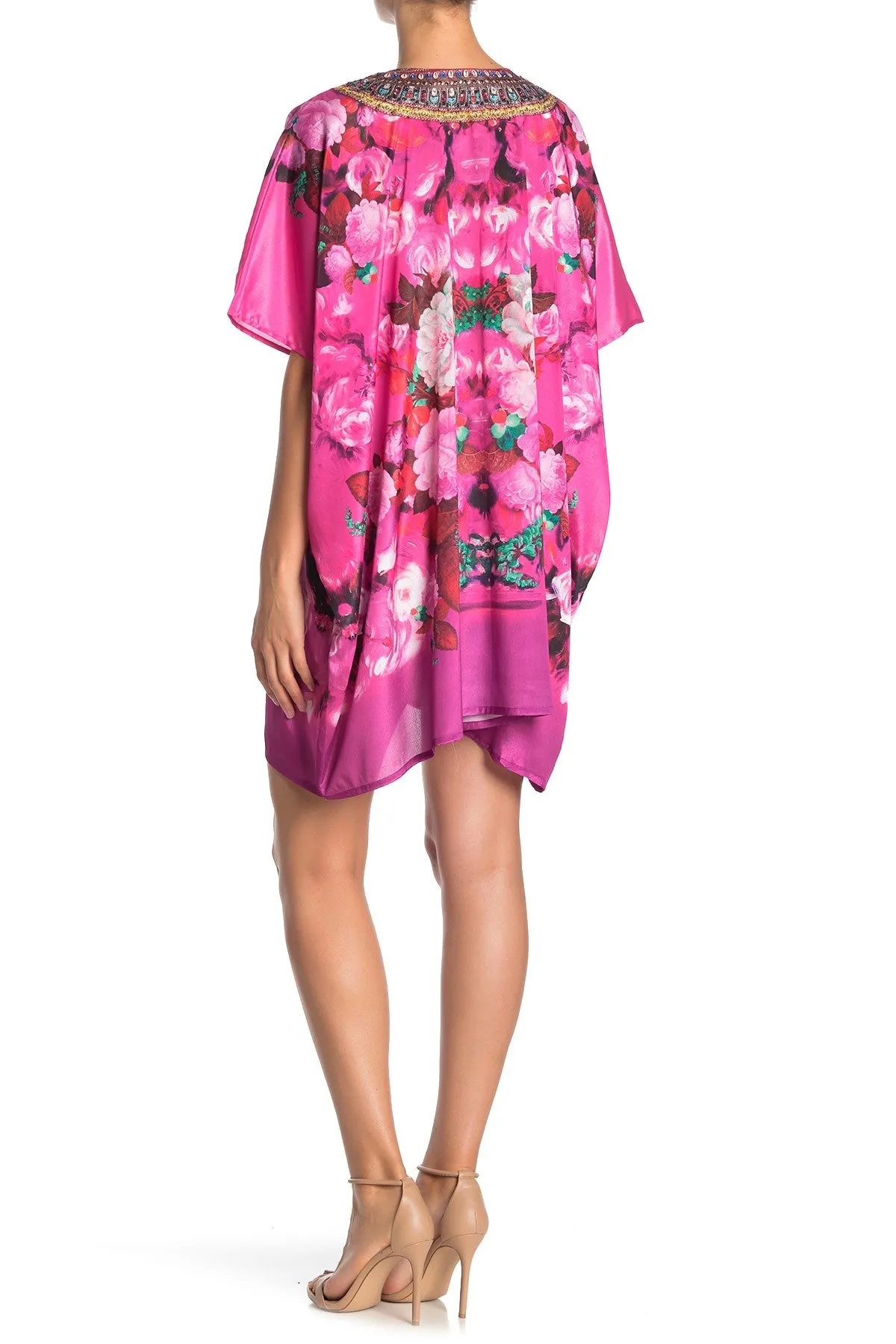 Short Kaftan Floral Print