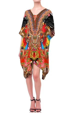 Short Lace Up Kaftan