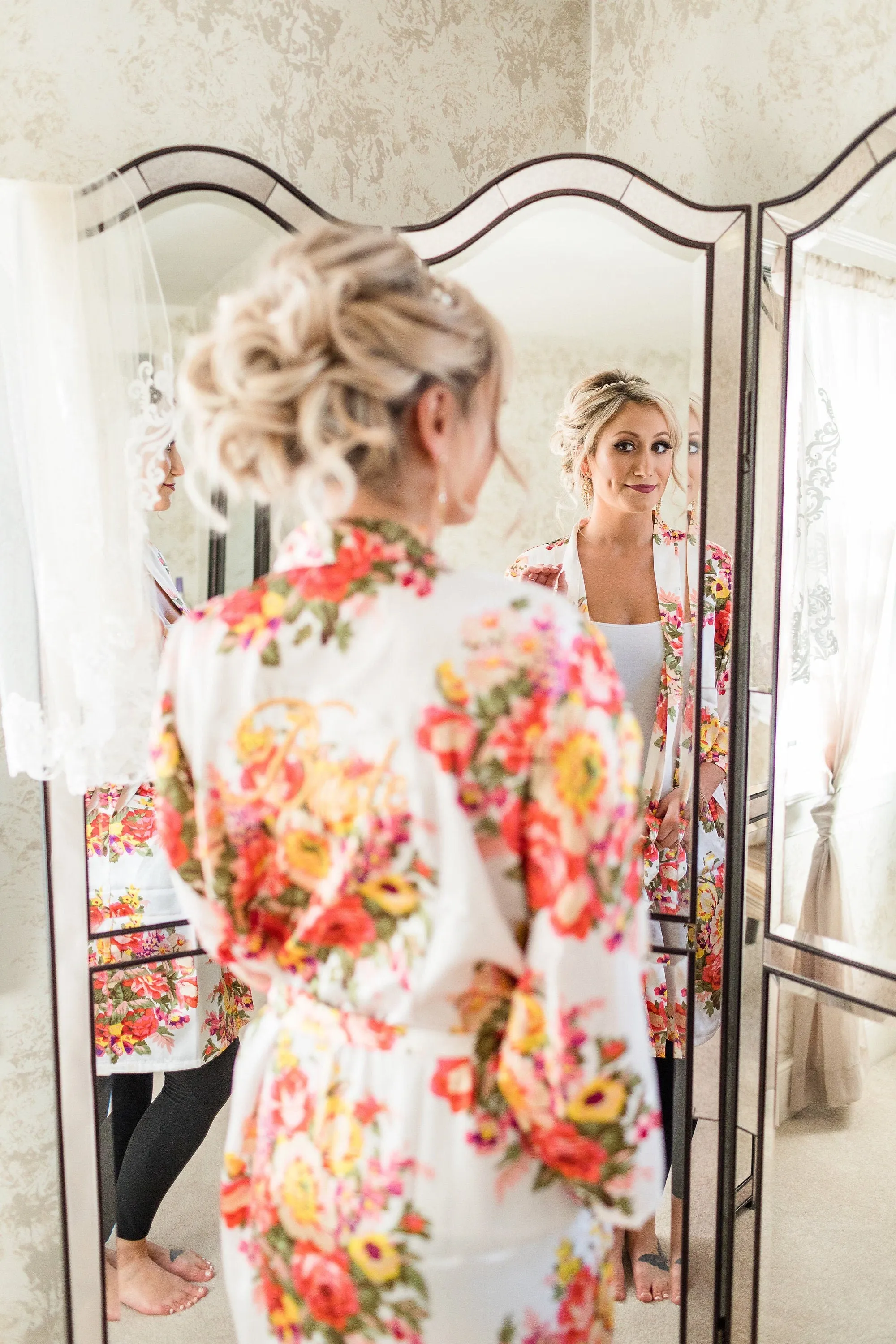 Silk Bridesmaid robes, Robes for Bridesmaids, Floral Bridesmaid Robes, Satin Bridesmaid Robes, Kimono Bridesmaid Robes, Bridal party