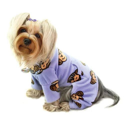 Silly Monkey Turtleneck Pajamas — Lavender