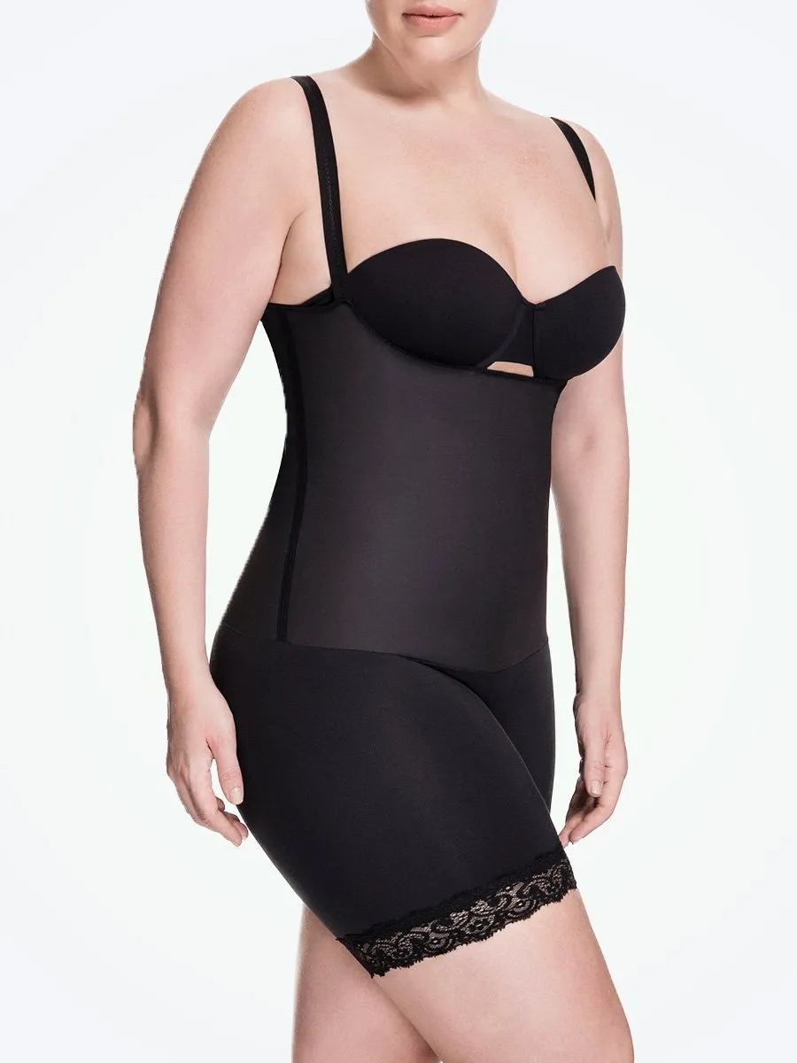 Squeem Sensual Secret Open Bust Mid Thigh Short