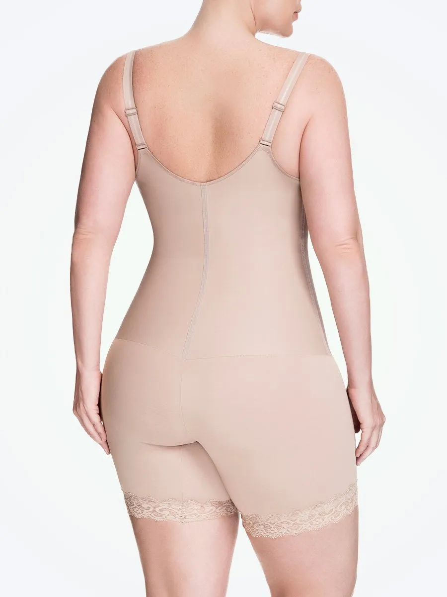 Squeem Sensual Secret Open Bust Mid Thigh Short