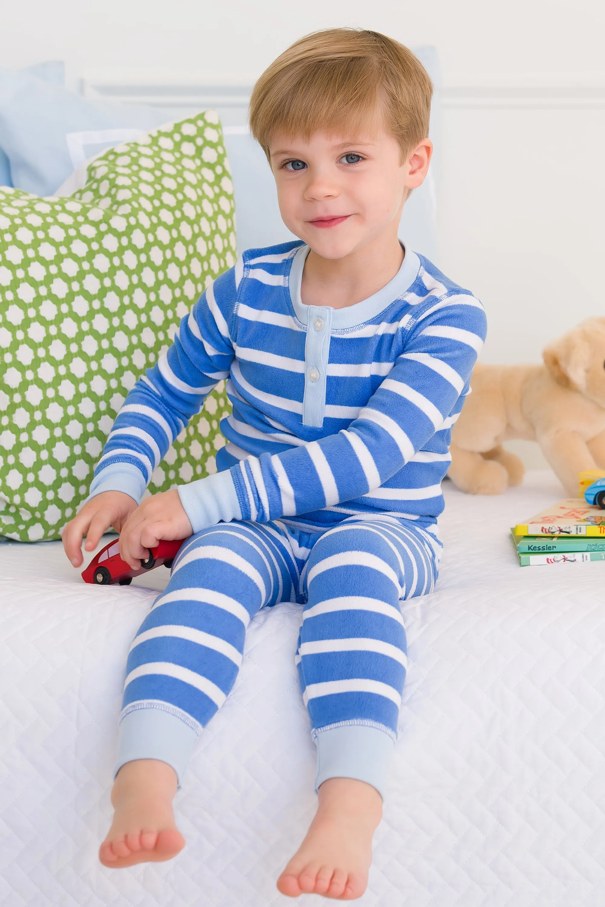 Sutton's Sweet Dream Set (Fleece) - Barbados Blue Stripe