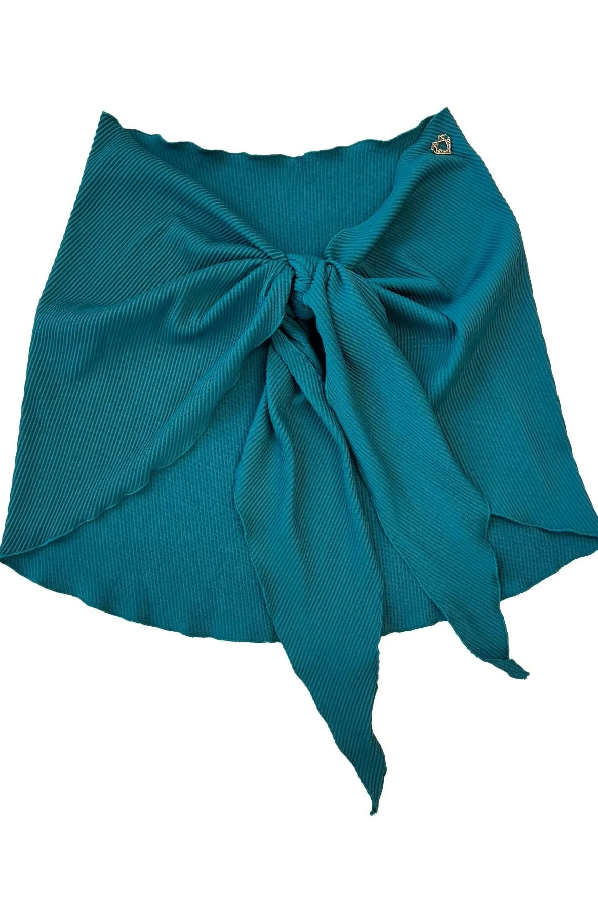Teal Ribbed Sarong