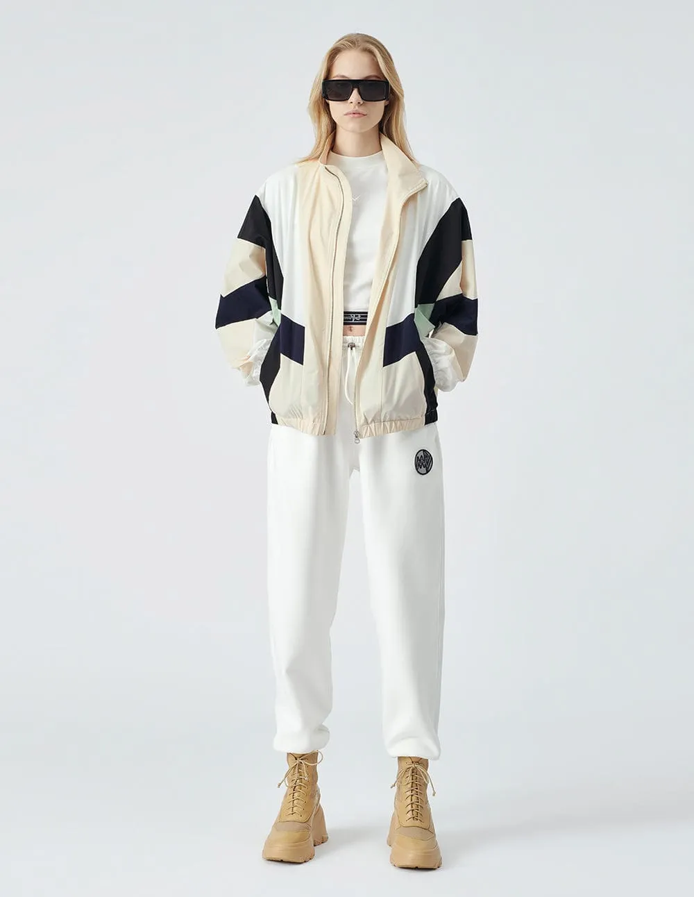 Unisex's Couple Style Colourblock Casual Sports Jacket