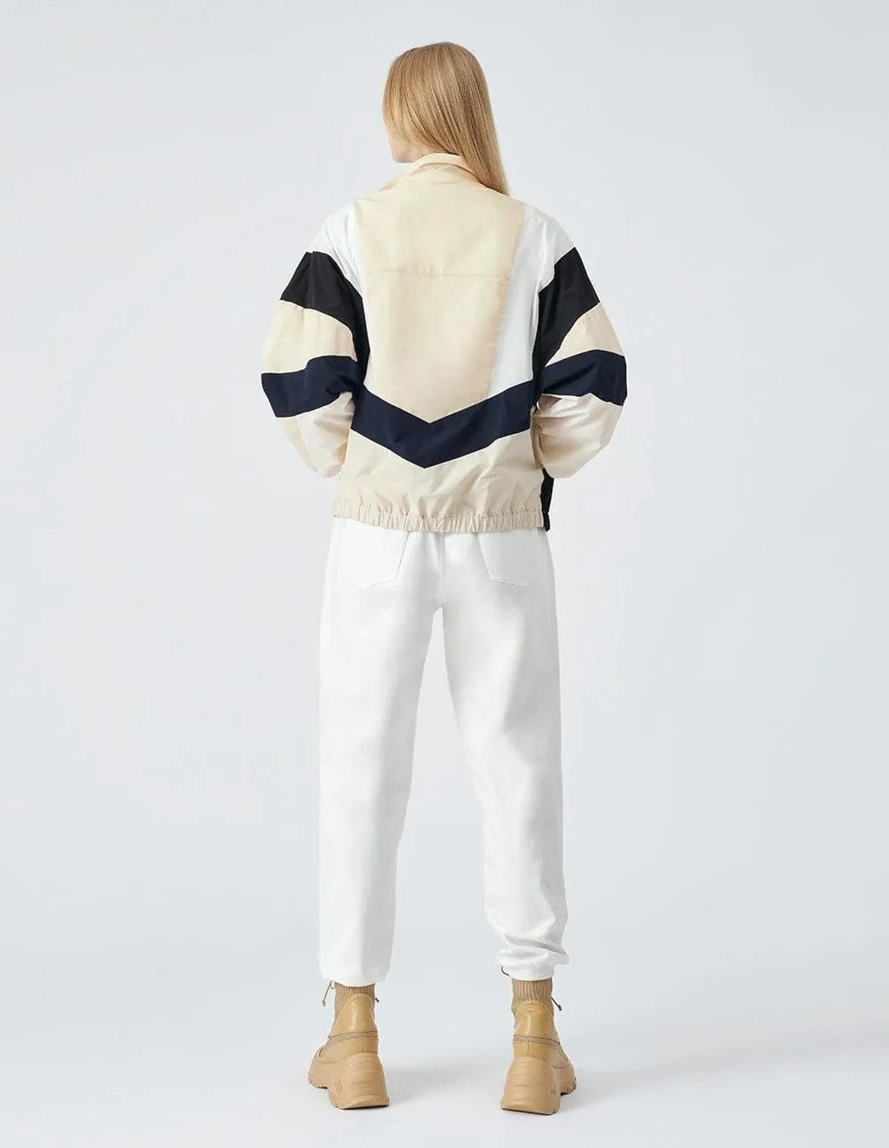 Unisex's Couple Style Colourblock Casual Sports Jacket