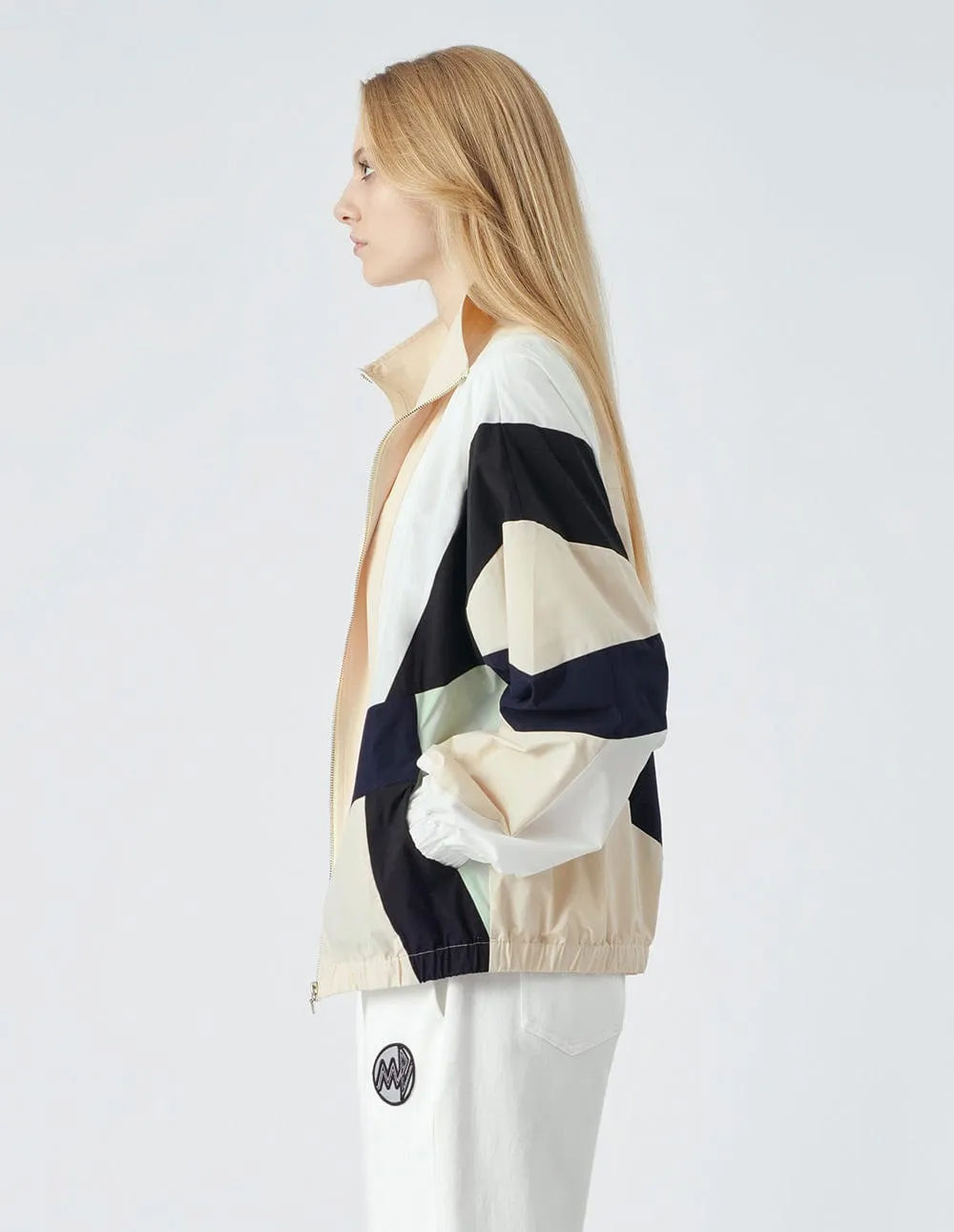Unisex's Couple Style Colourblock Casual Sports Jacket