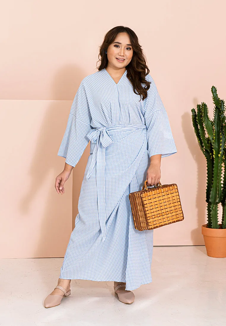 Wareesha Raya Gingham Pario Kurung Set - Pink