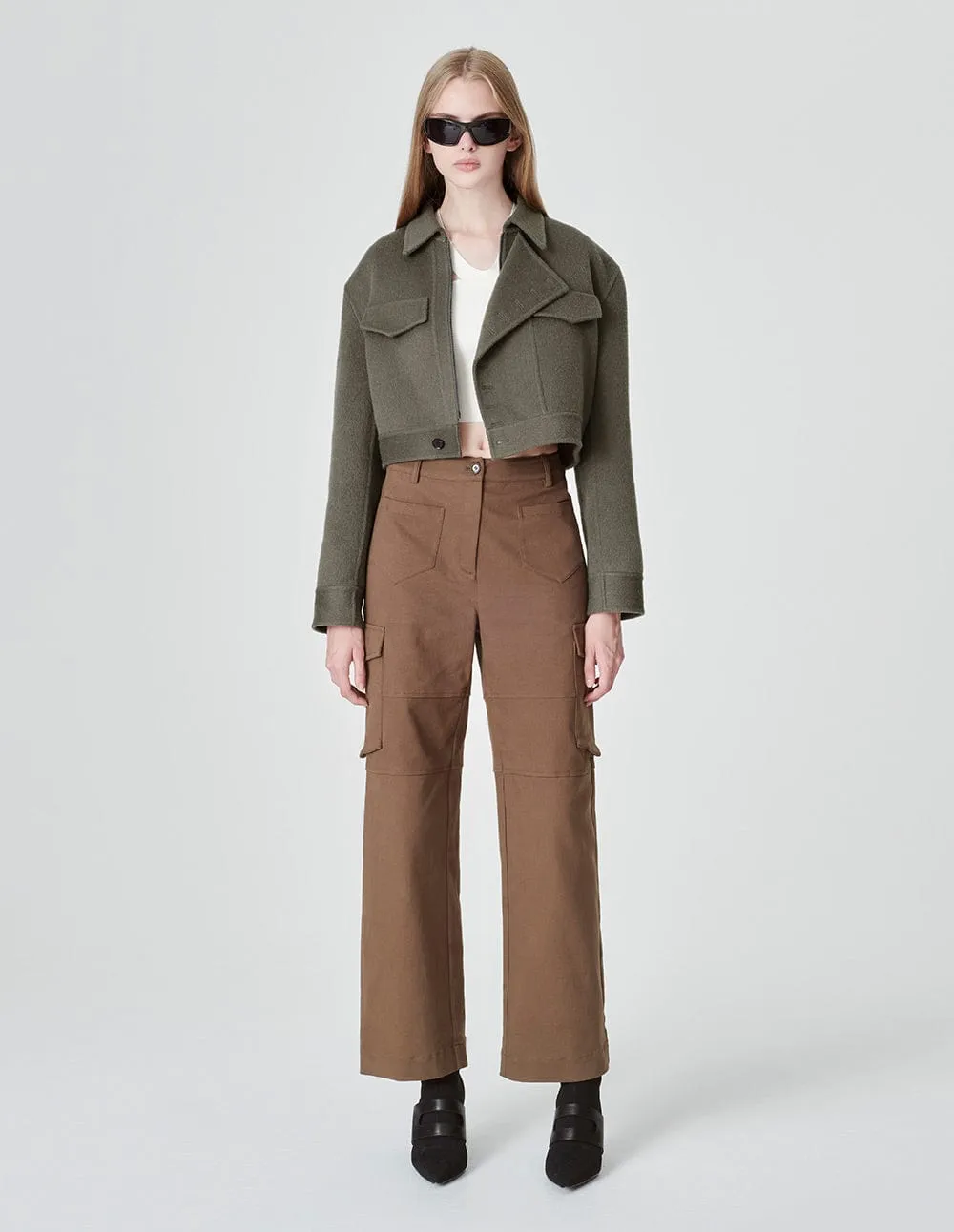 Women's Reversible Woollen Jacket And Peacoat