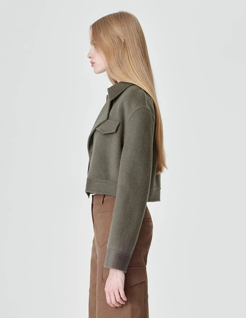 Women's Reversible Woollen Jacket And Peacoat