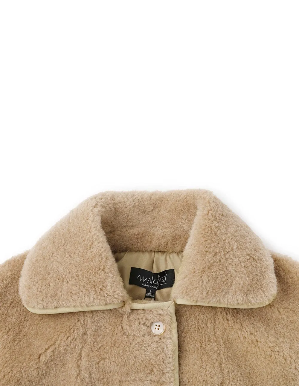 Women's Strappy Eco-Friendly Fur Pea Coat