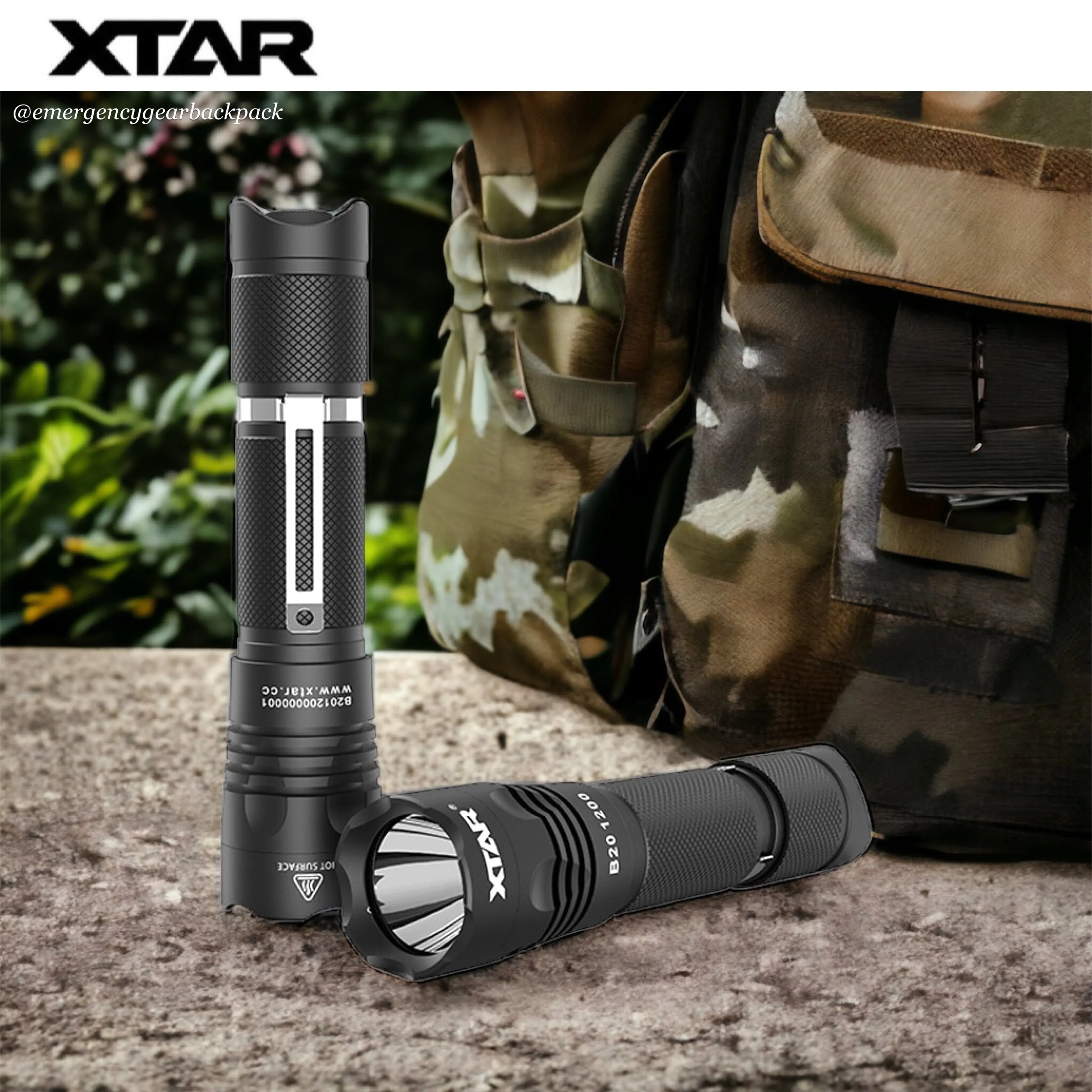 XTAR B20 1200 Sports Flashlight 1200LMS 240M