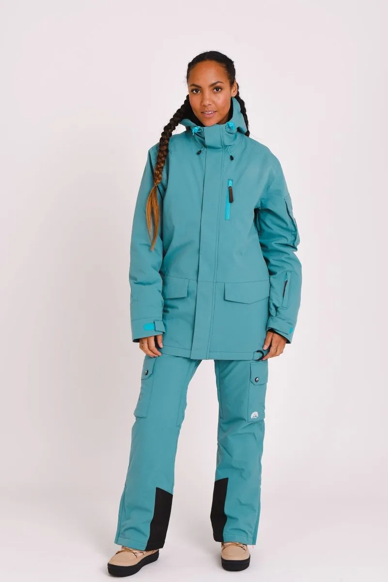 Yeh Girl Bib Pant - Teal